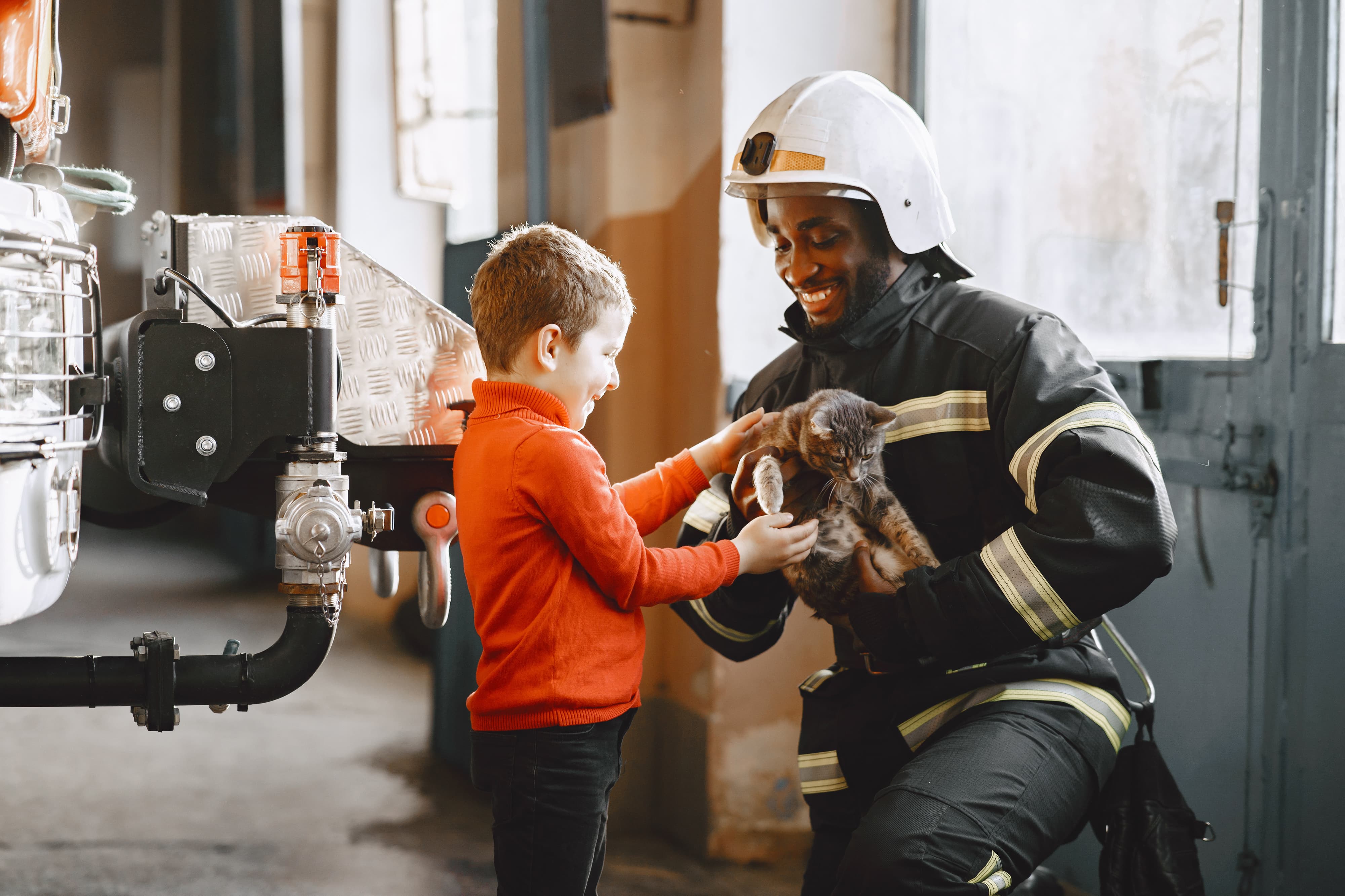 hero with kids