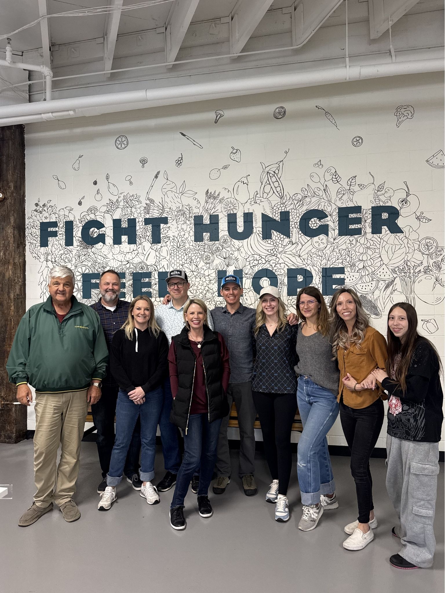Boss Mortgage staff volunteering with a local hunger-relief organization